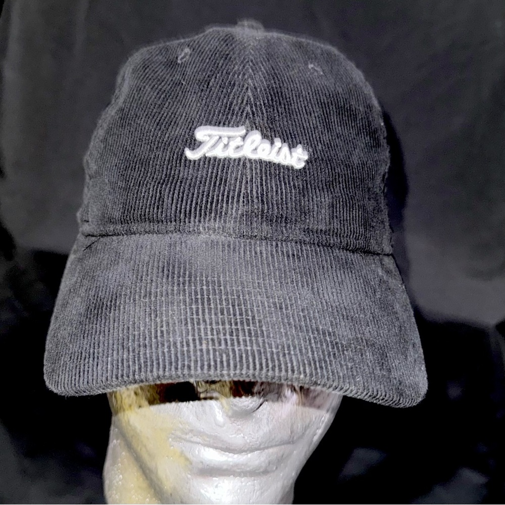 Titleist *rare* Nantucket Hat feat Fine Wale Corduroy and Leather Strap
